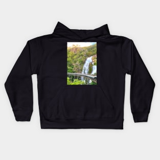 Magnificent Mountain Waterfall Kids Hoodie